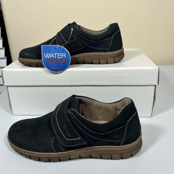 Josef Seibel waterproof suede navy shoes 37 - Picture 2 of 6